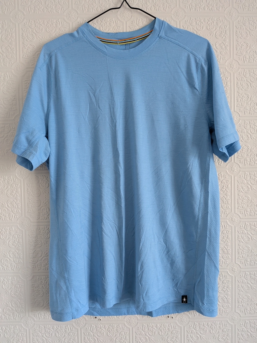 Smartwool Light Blue Short Sleeve Crew Neck Tee